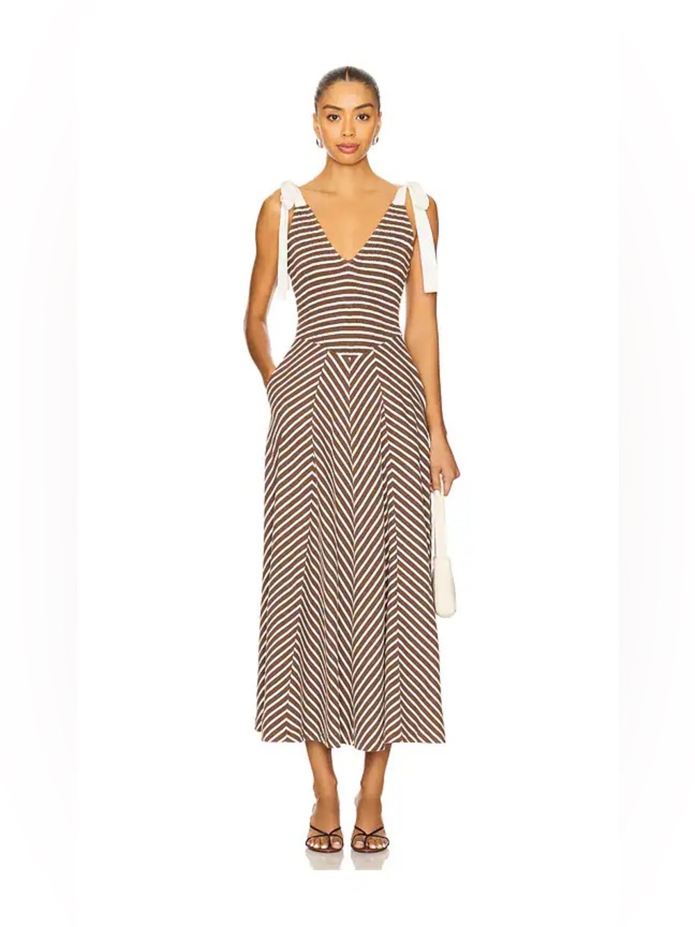 x free-est Cecelia Midi Dress in Coconut Milk Combo size small NWT